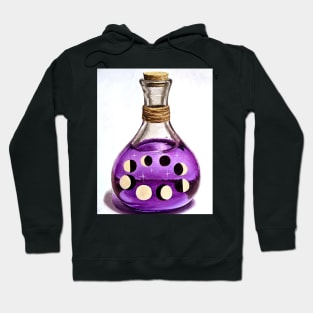 Wiccan bottle - moon phases Hoodie